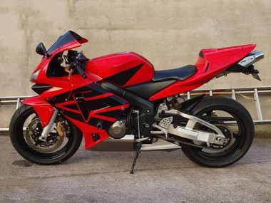 1991-1994 Honda CBR600 F2 Motorcycle Fairings - Red Matte Black