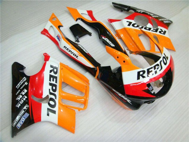 1995-1996 Honda CBR600 F3 Motorcycle Fairing - Orange White Red Glossy Black Repsol