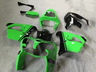 2002-2003 Kawasaki ZX9R Motorcycle Fairings - Green Glossy Black