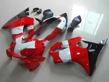 2004-2007 Honda CBR600 F4i Motorcycle Fairing - White Red Glossy Black