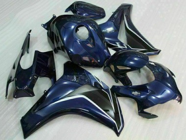 2008-2011 Honda CBR1000RR Motorcycle Fairings - Dark Blue Glossy Black