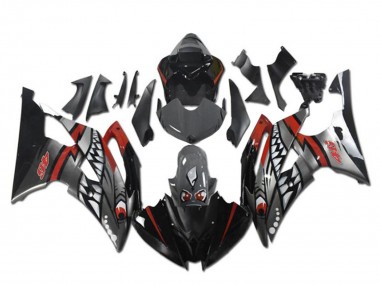 2008-2016 Yamaha YZF R6 Motorcycle Fairings - Red Silver Grey Shark