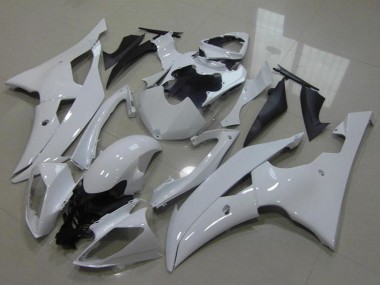 2008-2016 Yamaha YZF R6 Motorcycle Fairing - Glossy White