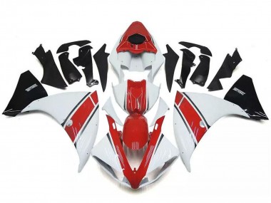 2009-2011 Yamaha YZF R1 Motorcycle Fairings - White Red Black