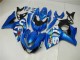 2009-2016 Suzuki GSXR 1000 Motorcycle Fairing Kits - Blue Green White