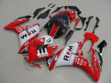 2012-2016 Honda CBR1000RR Motorcycle Fairings - White Red Glossy Black Rpm