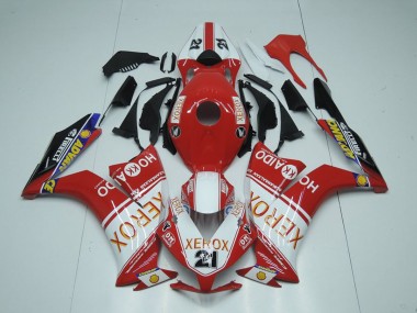 2012-2016 Honda CBR1000RR Motorcycle Fairings - White Red Glossy Black Xerox 21