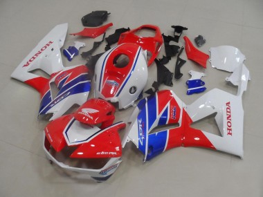 2013-2023 Honda CBR600RR Motorcycle Fairings - White Red Blue TT Legends