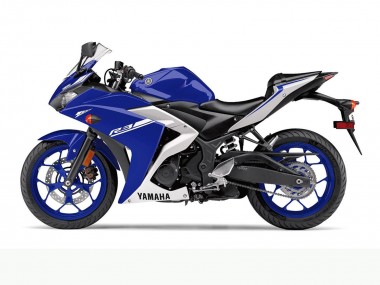 2015-2018 Yamaha YZF R3 Motorcycle Fairings - Blue White
