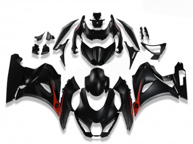 2017-2025 Suzuki GSXR 1000 Motorcycle Fairings - Black Red