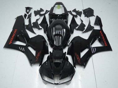2012-2016 Honda CBR1000RR Motorcycle Fairings - Glossy Black Red Decal