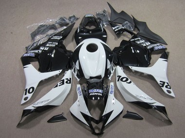 2009-2012 Honda CBR600RR Motorcycle Fairing Kits - White Glossy Black Repsol