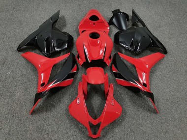 2009-2012 Honda CBR600RR Motorcycle Fairings - Red Glossy Black OEM Style