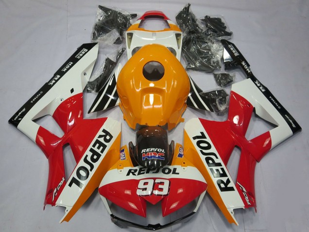 2013-2026 Honda CBR600RR Motorcycle Fairings - Orange White Red Glossy Black Repsol 93
