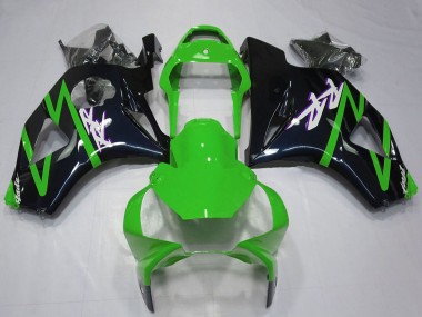 2002-2003 Honda CBR954RR Motorcycle Fairing Kits - Green Glossy Black