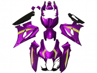 2017-2025 Suzuki GSXR 1000 Motorcycle Fairings - Pink Yellow Style