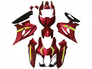 2017-2025 Suzuki GSXR 1000 Motorcycle Fairings - Red Yellow Style