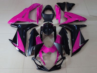 2011-2024 Suzuki GSXR 600 / GSXR 750 Motorcycle Fairings - Pink Glossy Black Matte Black