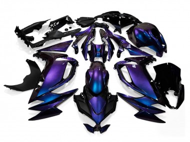2020-2026 Kawasaki Ninja 650 EX650 Motorcycle Fairings - Chameleon Blue Purple