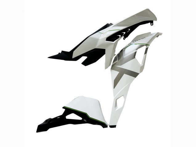 2019-2025 Kawasaki ZX25R ZX-25R Motorcycle Fairings - White Silver Green Black Trick Star
