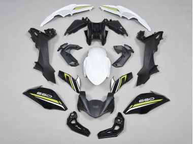 2017-2019 Kawasaki Ninja Z650 Motorcycle Fairings - Black White Yellow