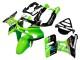 1998-2003 Kawasaki ZZR600 Motorcycle Fairings - Green Glossy Black Blue Monster Elf Touch4 Bridgestone