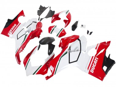2018-2019 Ducati Panigale V4 V4S Motorcycle Fairings - White Red Matte Black