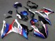 2019-2022 BMW S1000RR Motorcycle Fairings - White Blue Red Smiths