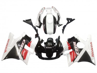 1991-1994 Honda CBR600 F2 Motorcycle Fairings - White Red Glossy Black