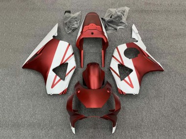 2002-2003 Honda CBR900RR 954 Motorcycle Fairings - White Red