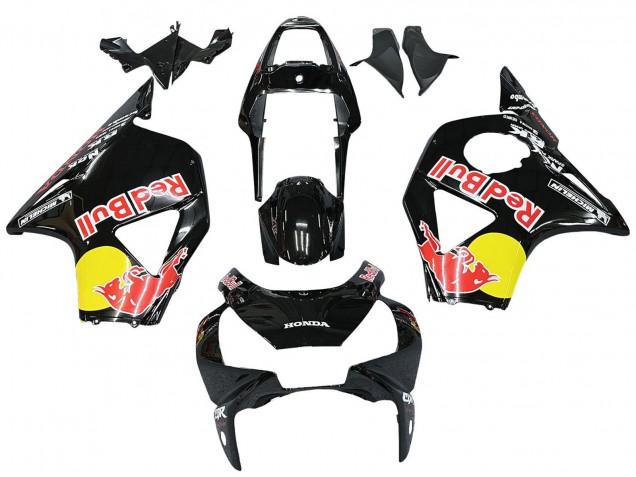 2002-2003 Honda CBR900RR 954 Motorcycle Fairings - Glossy Black Yellow Red Bull Michelin