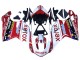 2007-2014 Ducati 848/1098/1198 Motorcycle Fairings - White Red Glossy Black Valsir Xerox