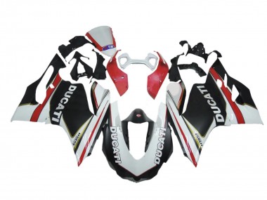 2011-2014 Ducati Panigale 1199 Motorcycle Fairings - White Red Black