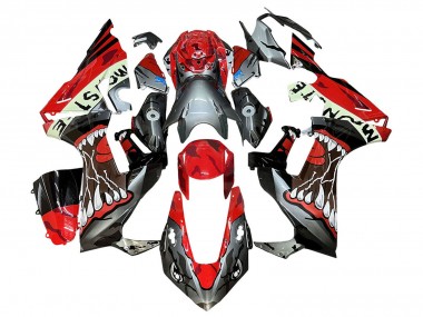 2017-2024 Honda CBR1000RR Motorcycle Fairings - Red Grey Black Monster Shark