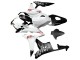 2007-2008 Honda CBR600RR Motorcycle Fairings - White Matte Black Red Repsol