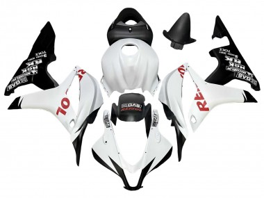 2007-2008 Honda CBR600RR Motorcycle Fairings - White Matte Black Red Repsol