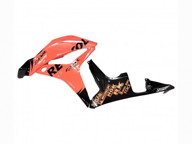 2007-2008 Honda CBR600RR Motorcycle Fairings - Orange Glossy Black Repsol