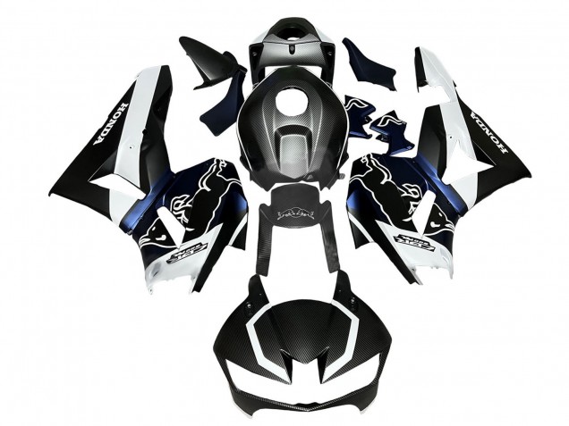 2013-2026 Honda CBR600RR Motorcycle Fairings - Black Carbon Fiber White Blue Red Bull