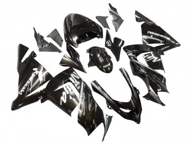 2004-2005 Kawasaki ZX10R Motorcycle Fairings - Glossy Black Ninja