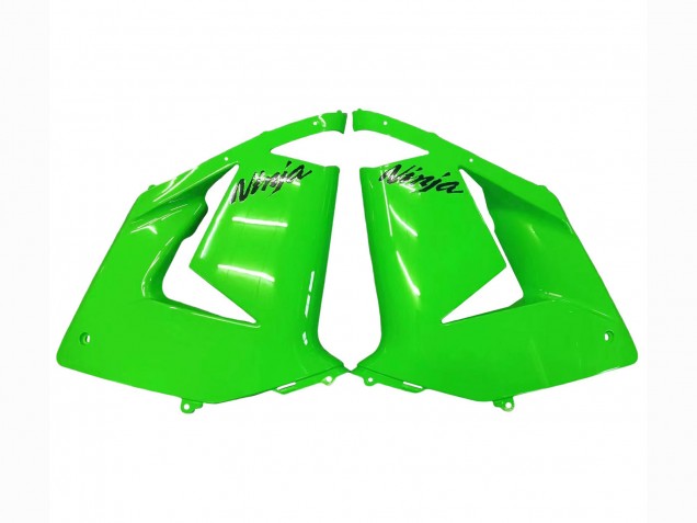 2004-2005 Kawasaki ZX10R Motorcycle Fairings - Green Black Ninja