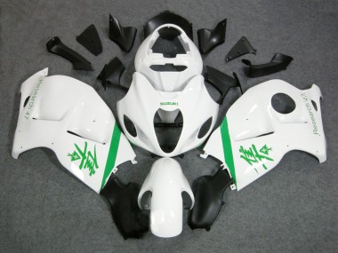 1996-2007 Suzuki GSXR 1300 Hayabusa Motorcycle Fairings - White Green