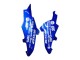2008-2010 Suzuki GSXR 600 / GSXR 750 Motorcycle Fairings - Blue Yellow Rizla