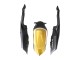 2008-2010 Suzuki GSXR 600 / GSXR 750 Motorcycle Fairings - Matte Black White Gold