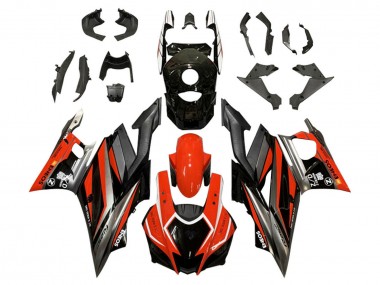 2019-2021 Yamaha YZF R3/R25 Motorcycle Fairings - Red Grey Black ENEOS