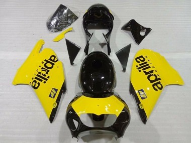 1999-2004 Aprilia RS250 Motorcycle Fairings - Yellow Glossy Black