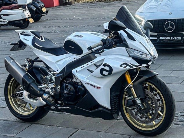 2021-2024 Aprilia RSV4 1100 Motorcycle Fairings - White Black