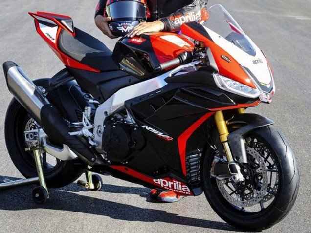2021-2024 Aprilia RSV4 1100 Motorcycle Fairings - Black Red White