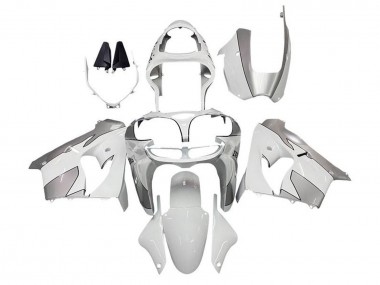 2002-2003 Kawasaki ZX9R Motorcycle Fairings - White Silver