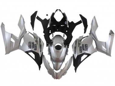 2018-2024 Kawasaki Ninja 400 Motorcycle Fairings - Silver Black Repsol