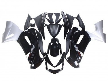 2006-2008 Kawasaki Ninja 650 EX650 Motorcycle Fairings - Glossy Black White